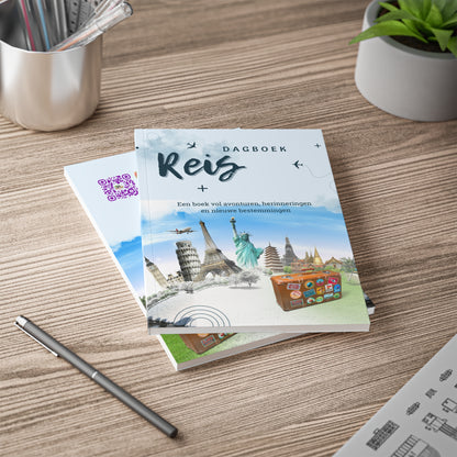 Reis Dagboek Notebook A5 | Travel Journal | Vakantie Dagboek | Bullet Journal | Creatieve Aap