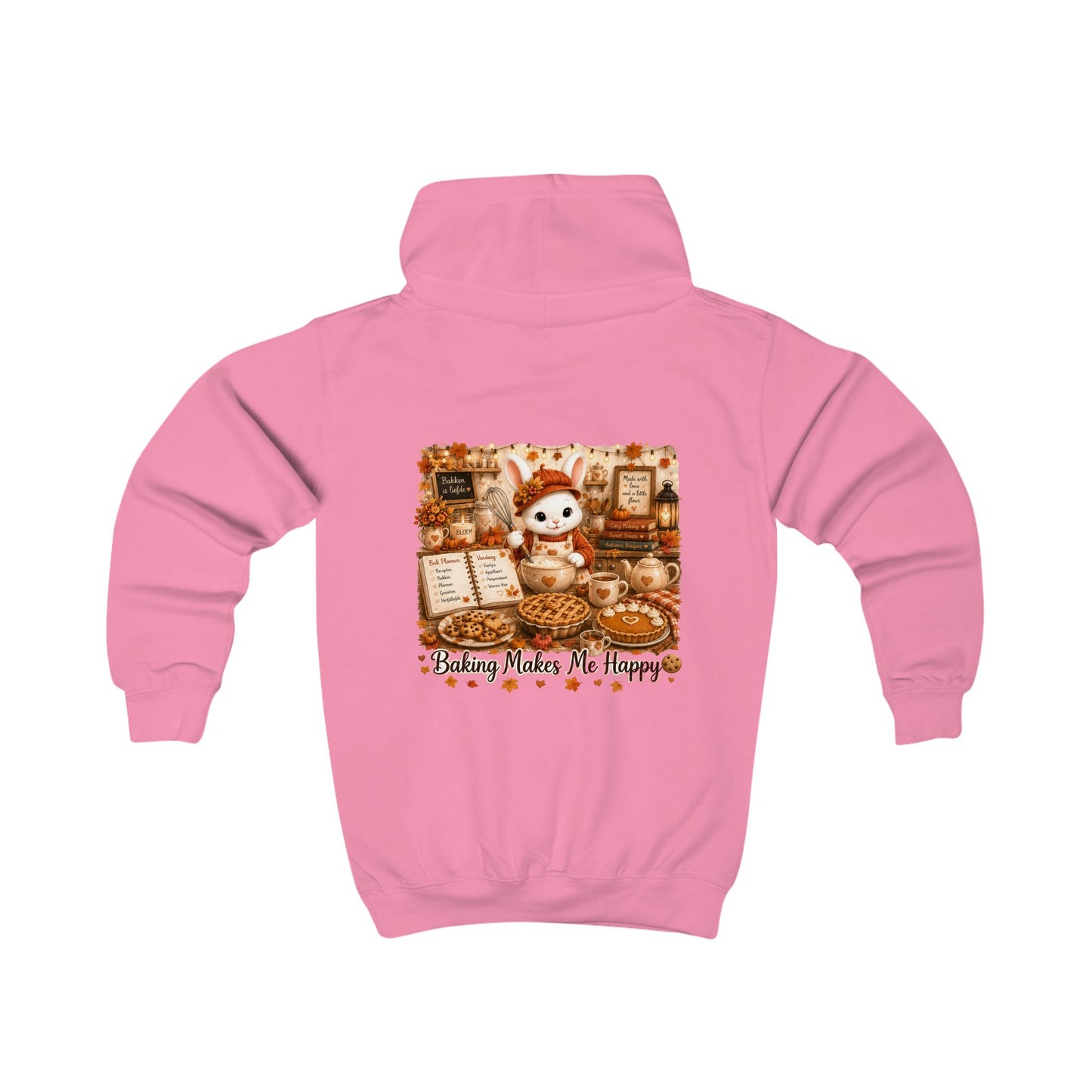 Maggie – Baking Makes Me Happy Kinder Hoodie | Herfst 2026 | Creatieve Aap