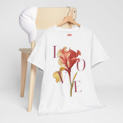 Valentijn Shirt LOVE Flower – Unisex T-Shirt Adult | Gildan 5000 | Valentijn 2026