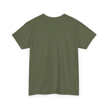 shirt 5 kleuren dom mensen humor Military green achterkant blanco