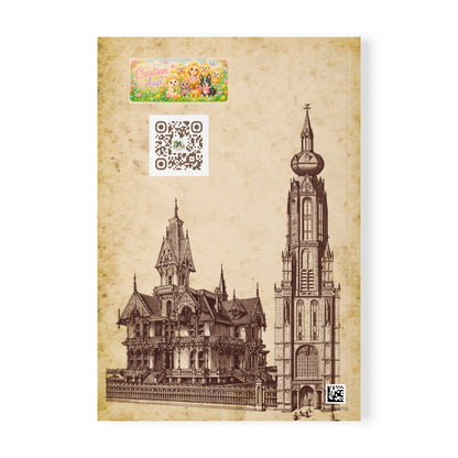 Historisch Stadsgezicht A5 Notitieboek – Gelinieerd – 150 Pagina's – Matte Kaft