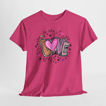 Valentijn Shirt LOVE Flower – Unisex Adult T-Shirt | Gildan 5000 | Valentijn 2026