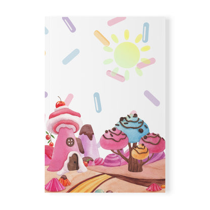 Kawaii Snoepwereld A5 Notitieboek – Zoete Fantasiewereld – Gelinieerd – 150 Pagina's
