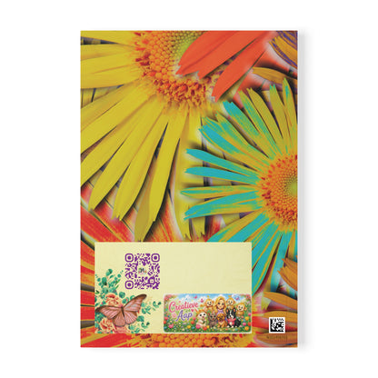 Fleurige Bloemen Notebook A5 | Bullet Journal | Dagboek | Schrift | Creatieve Aap