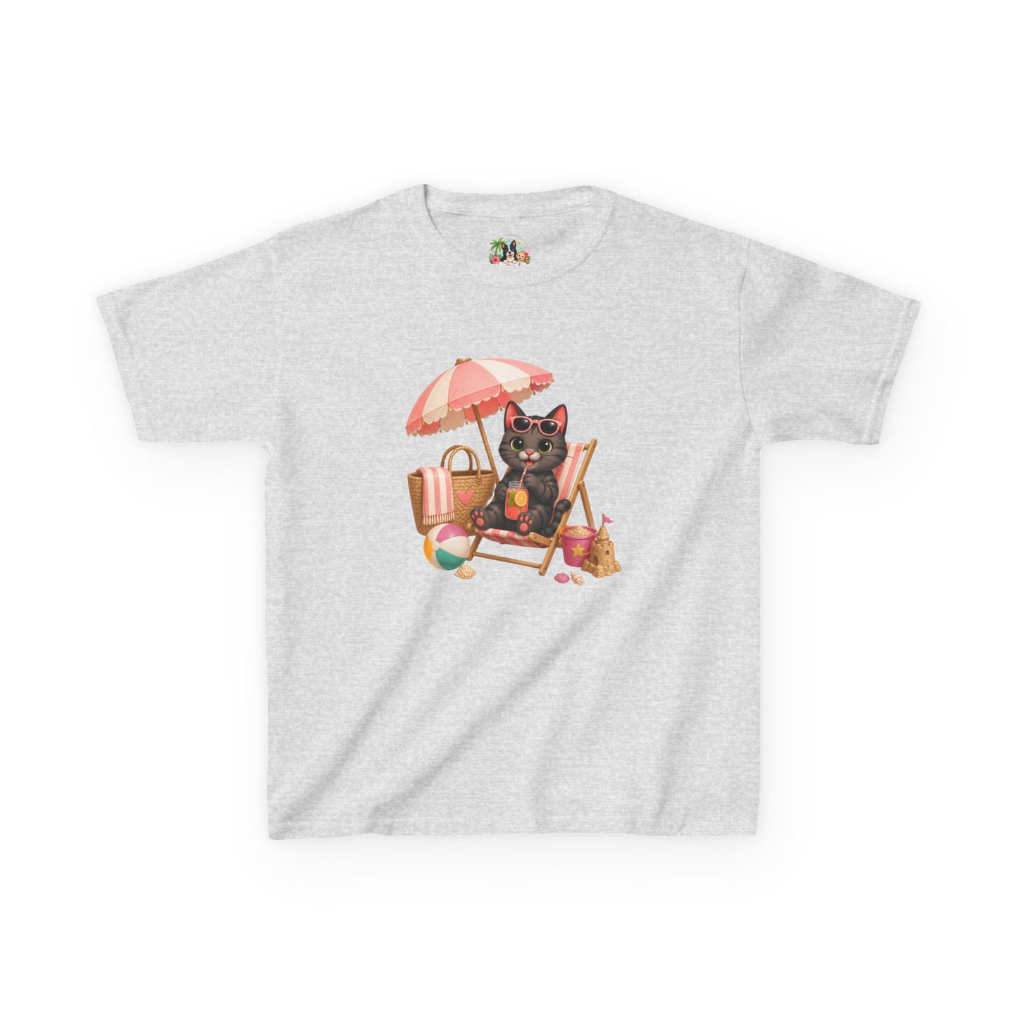Shelby Kinder Zomer T-Shirt – Schattig Katten Shirt voor Kinderen | Creatieve Aap