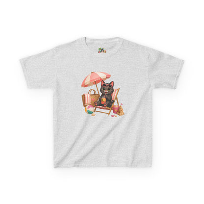 Shelby Kinder Zomer T-Shirt – Schattig Katten Shirt voor Kinderen | Creatieve Aap