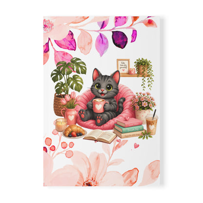 Cozy Shelby Notebook A5 | Bullet Journal | Dagboek | Katten Schrift | Creatieve Aap