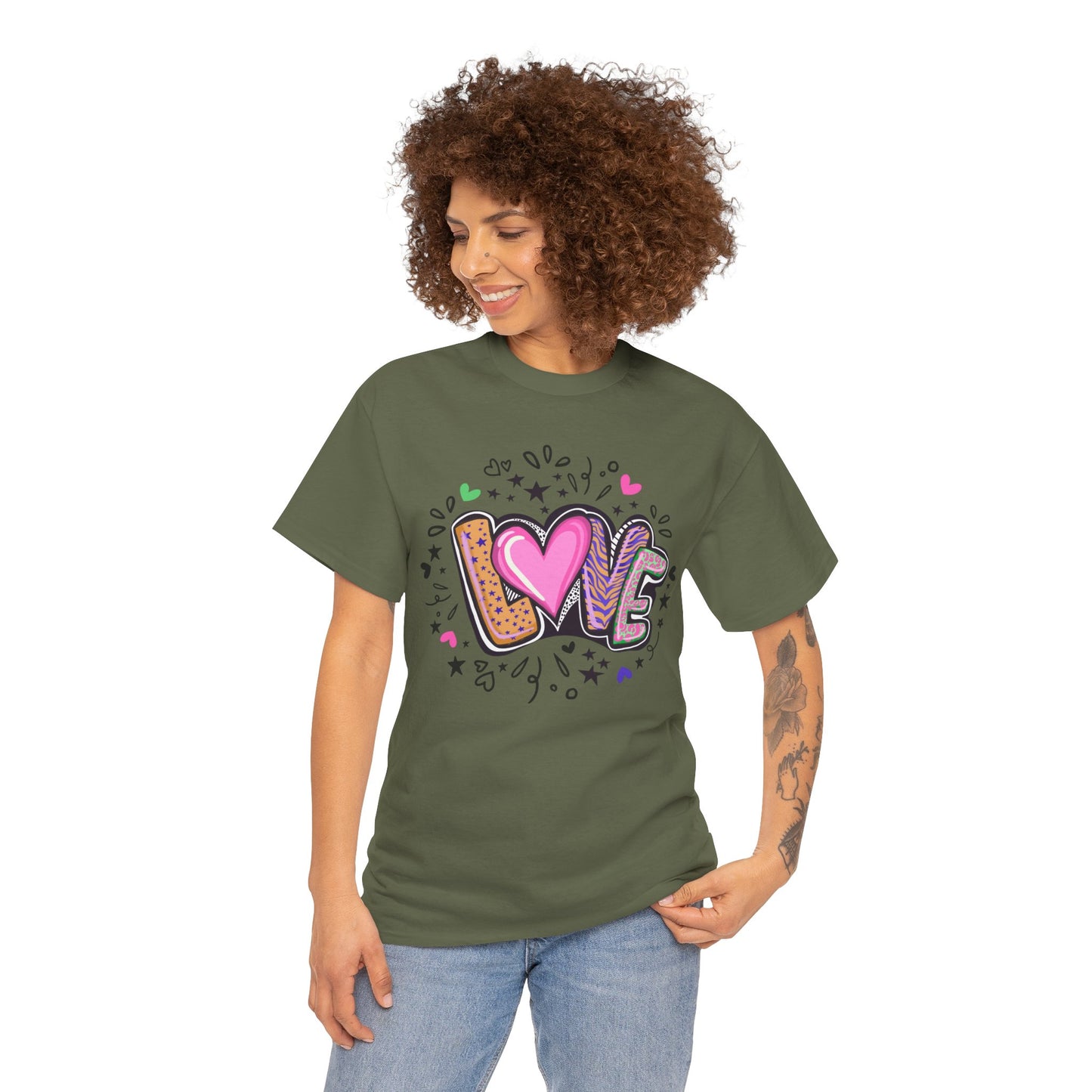 Valentijn Shirt LOVE Flower – Unisex Adult T-Shirt | Gildan 5000 | Valentijn 2026