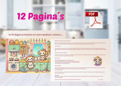 14 Dagen Keuken Opruim Challenge – PDF Planner (12 Pagina’s)