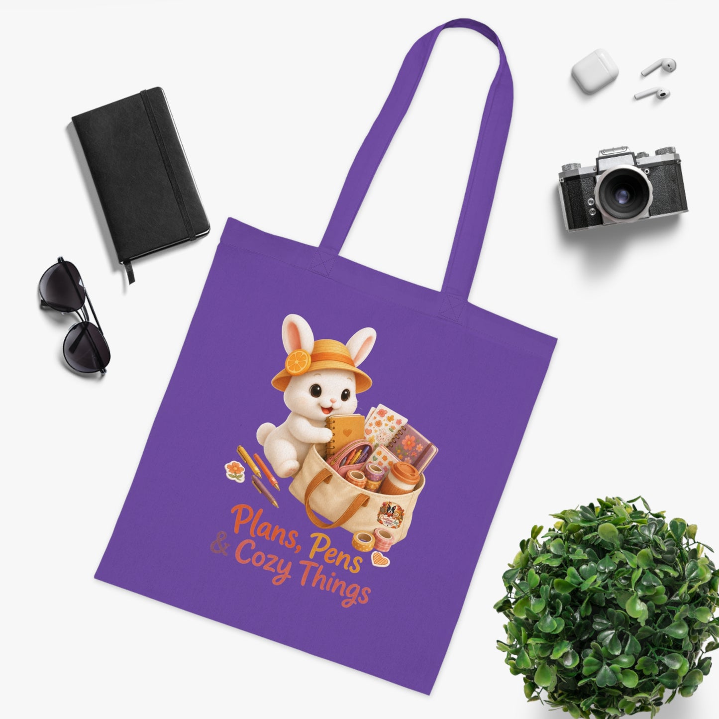 Maggie – Plans, Pens & Cozy Things Totebag | 100% Katoen | Herfstcollectie 2026