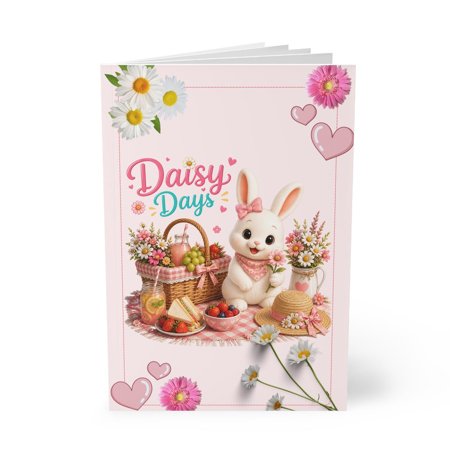 Maggie Daisy Days Notebook A5 | Bullet Journal | Dagboek | Konijnen Schrift | Creatieve Aap