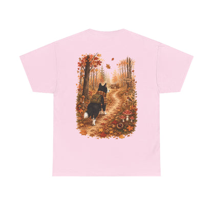 Nikita Forest Mood Herfst T-Shirt – Unisex Dubbelzijdig Bedrukt | Herfst Wandeling Shirt | Gildan 5000