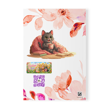 Cozy Shelby Notebook A5 | Bullet Journal | Dagboek | Katten Schrift | Creatieve Aap