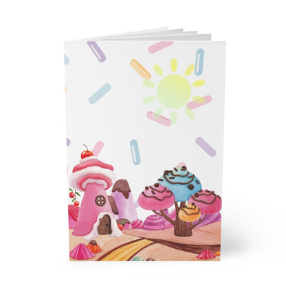 Kawaii Snoepwereld A5 Notitieboek – Zoete Fantasiewereld – Gelinieerd – 150 Pagina's