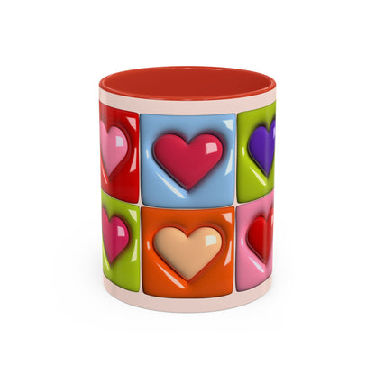 🥰 Mok “Colourful Hearts” – Valentijnseditie