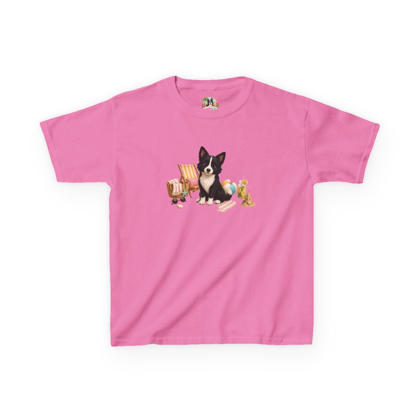 Nikita Zomer Kinder T-Shirt – Schattig Hond Shirt voor Kinderen | Creatieve Aap
