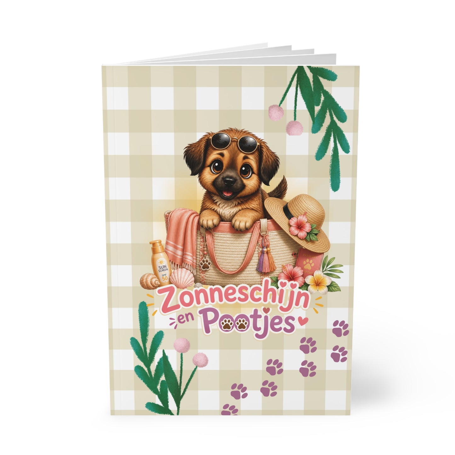 Zonneschijn en Pootjes Novi Notebook A5 | Bullet Journal | Dagboek | Schrift | Creatieve Aap