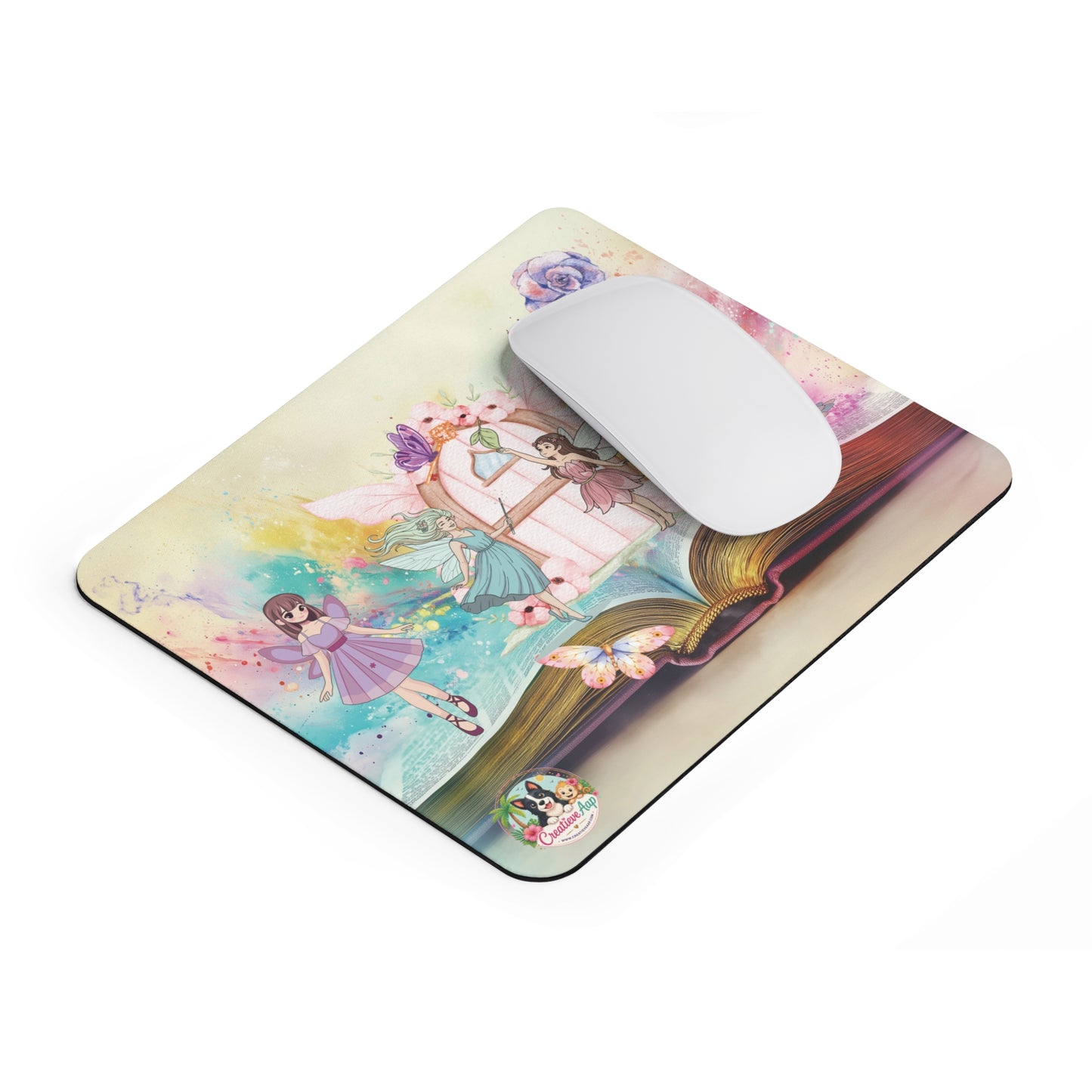 Fairytale Muismat | Fantasy Bureau Accessoire | Fairy Mousepad | Creatieve Aap