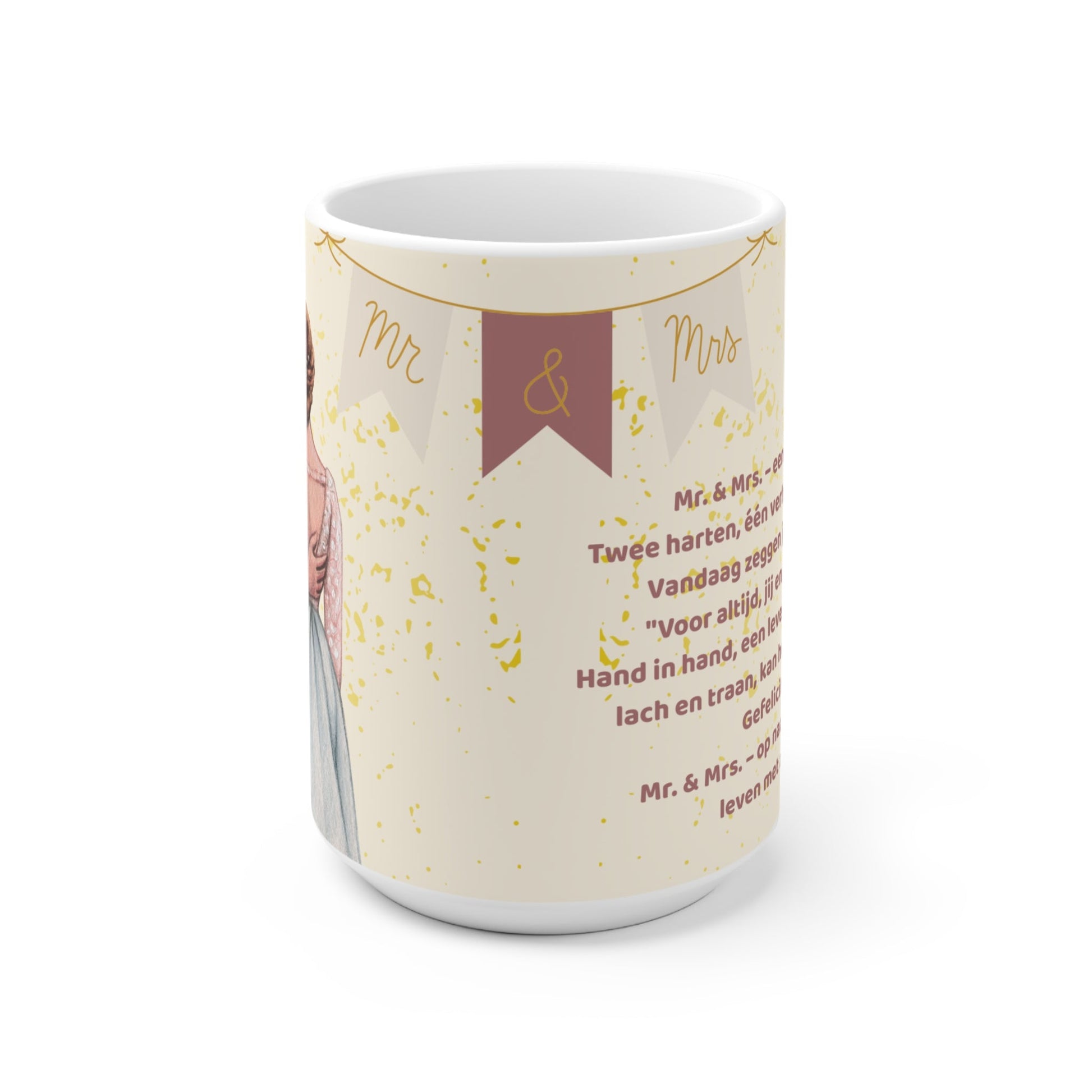 Mr. & Mrs. Trouw Mok – Romantisch Cadeau Printify
