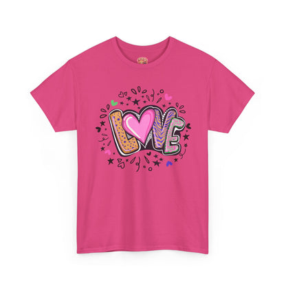 Valentijn Shirt LOVE Flower – Unisex Adult T-Shirt | Gildan 5000 | Valentijn 2026