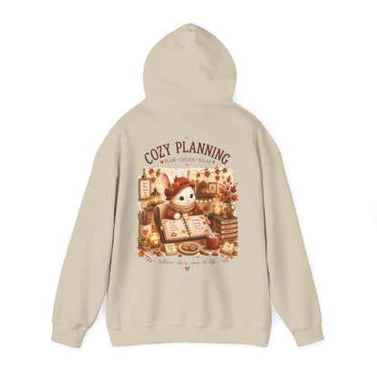 Maggie Cozy Planning Hoodie – Unisex Dubbelzijdig Bedrukt | Herfst Hoodie | Planner Hoodie | Gildan 18500