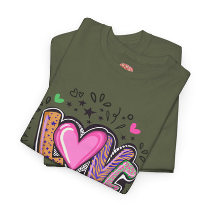 Valentijn Shirt LOVE Flower – Unisex Adult T-Shirt | Gildan 5000 | Valentijn 2026