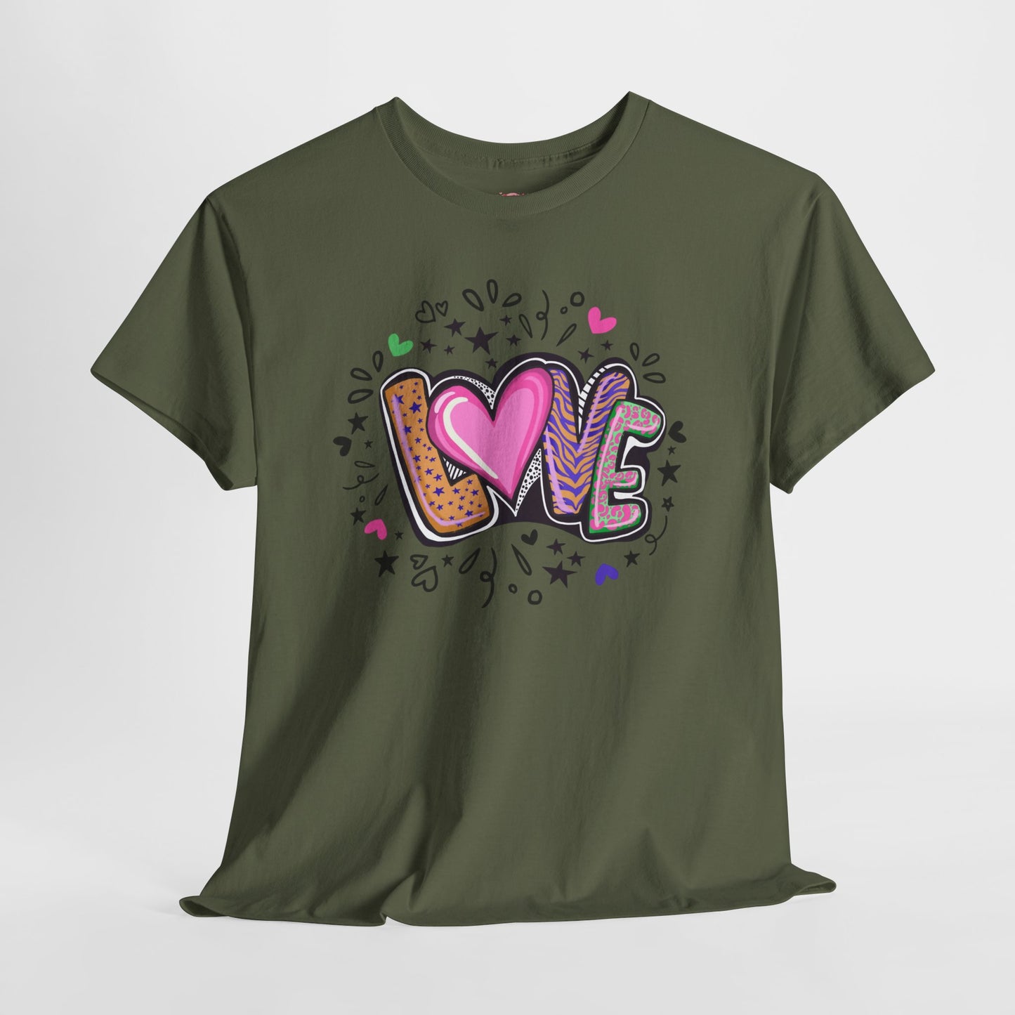 Valentijn Shirt LOVE Flower – Unisex Adult T-Shirt | Gildan 5000 | Valentijn 2026