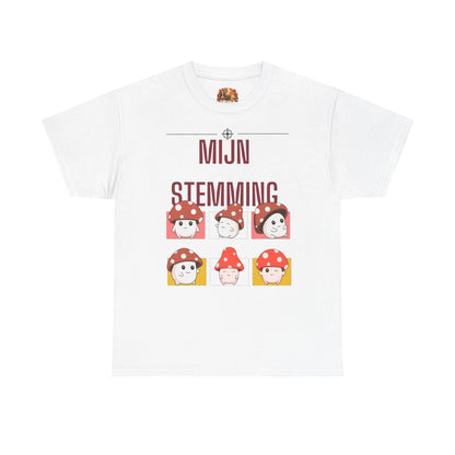 Mijn Stemming Herfst T-Shirt – Unisex Funny Paddenstoel Shirt | Enkelzijdig Bedrukt | Gildan 5000
