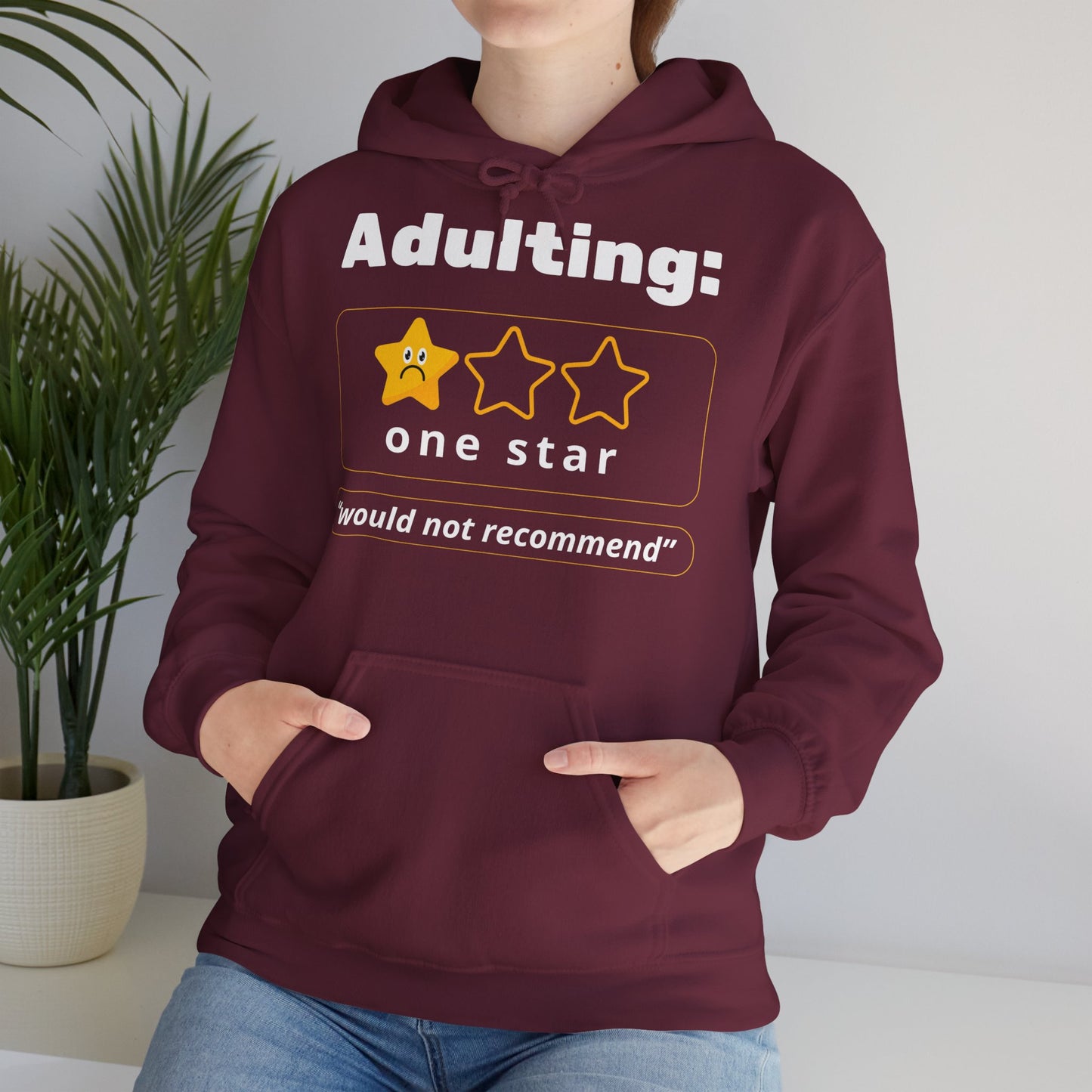 Unisex Heavy Blend™ Hooded Sweatshirt – Adulting One Star Hoodie