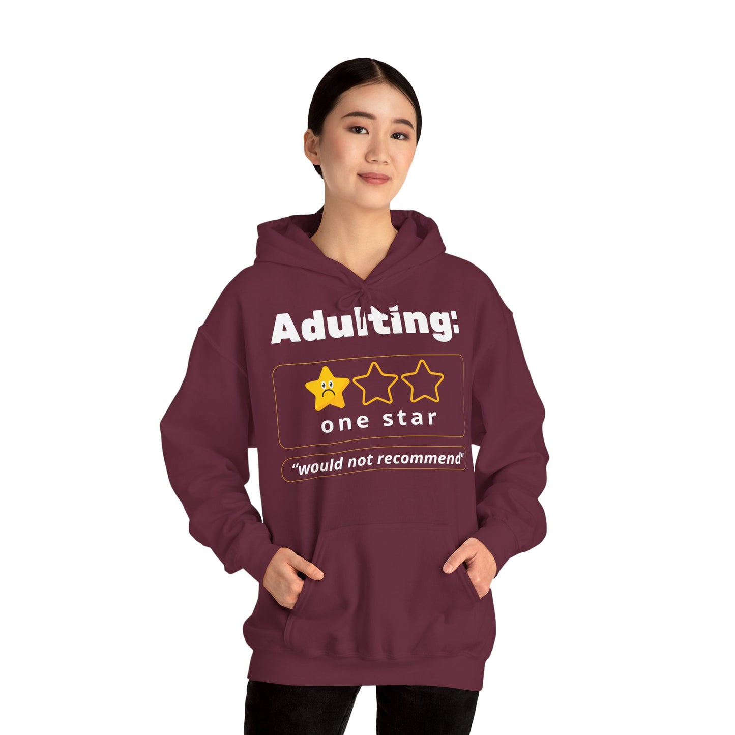 Unisex Heavy Blend™ Hooded Sweatshirt – Adulting One Star Hoodie
