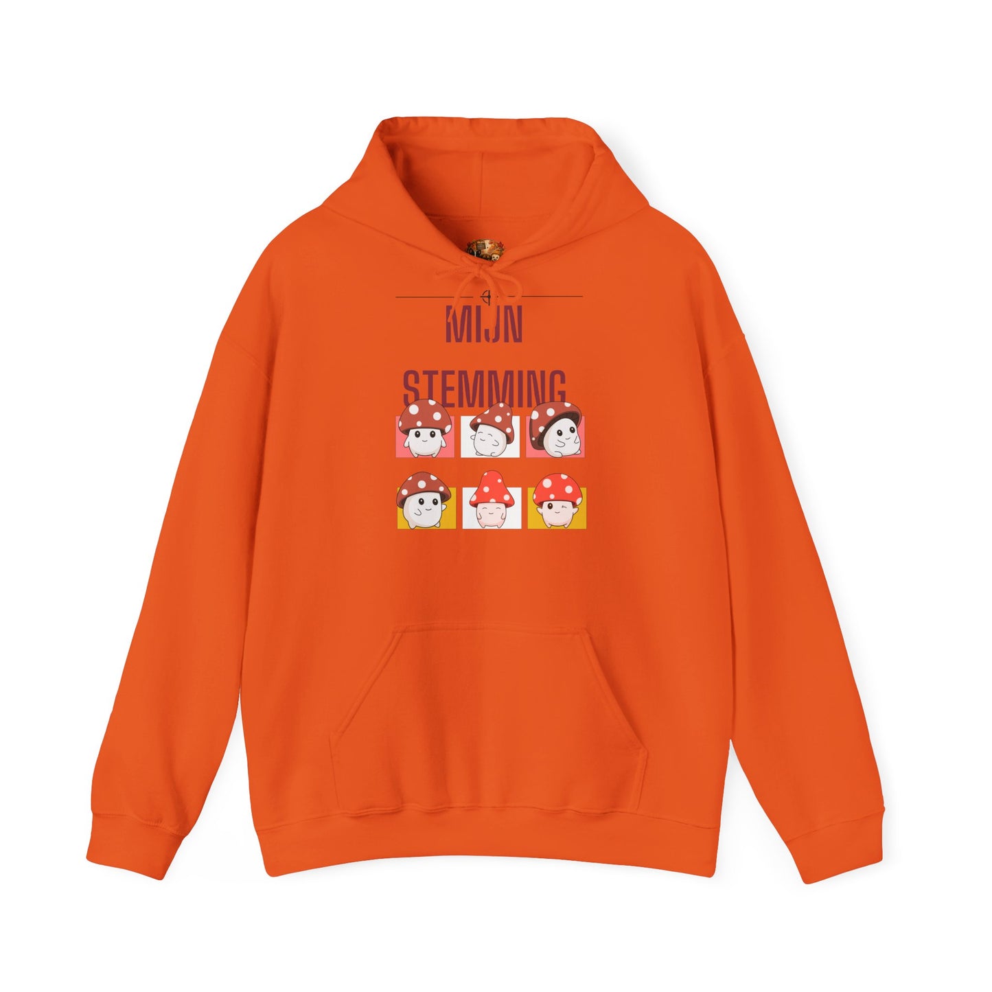Mijn Stemming Hoodie – Unisex Herfst Hoodie | Kawaii Paddenstoel Hoodie | Gildan 18500