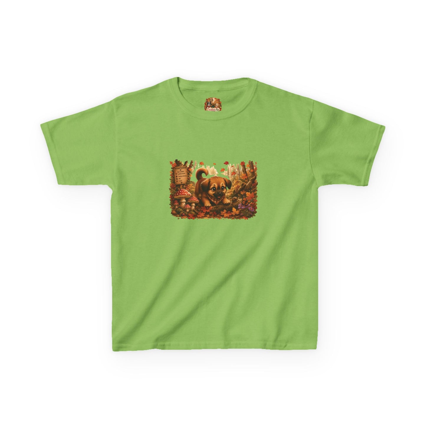 Novi's Bosontdekking Kinder T-shirt | Herfst 2026 | Creatieve Aap