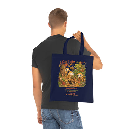 Interactieve Totebag – Kun jij alles vinden? | 100% Katoen | Herfstcollectie 2026