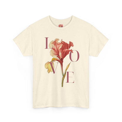 Valentijn Shirt LOVE Flower – Unisex T-Shirt Adult | Gildan 5000 | Valentijn 2026