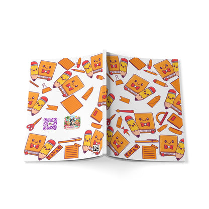 Kawaii Notes A5 Notitieboek – Schattige Schoolspullen – Gelinieerd – 150 Pagina's