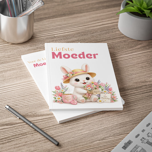 Maggie Moederdag Notitieboek A5 – Liefste Mama – Kawaii Notebook Cadeau