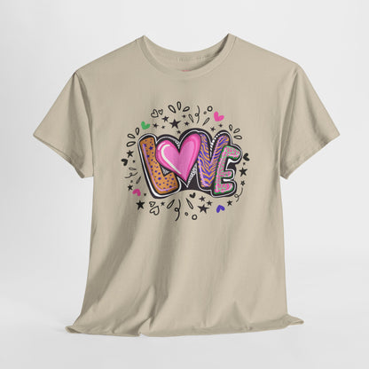 Valentijn Shirt LOVE Flower – Unisex Adult T-Shirt | Gildan 5000 | Valentijn 2026