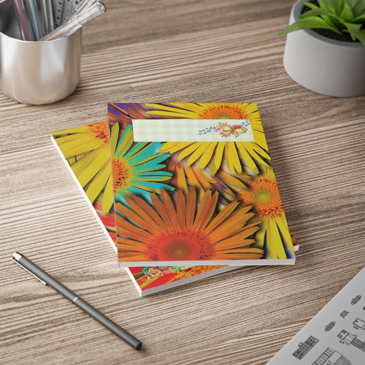 Fleurige Bloemen Notebook A5 | Bullet Journal | Dagboek | Schrift | Creatieve Aap