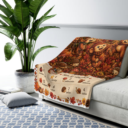 Creatieve Aapjes Zoek & Vind Herfstspel Sherpa Fleece Blanket | Herfst 2026 | Creatieve Aap