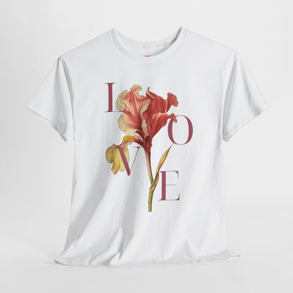Valentijn Shirt LOVE Flower – Unisex T-Shirt Adult | Gildan 5000 | Valentijn 2026