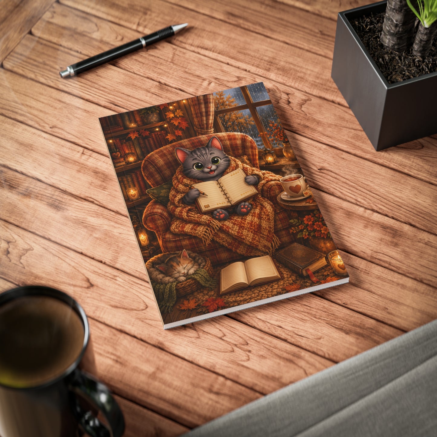 Shelby's Knusse Herfstleeshoek A5 Notebook | Herfst 2026 | Lijn Notitieboek | Creatieve Aap