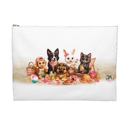 Zomer Mood Opberg Etui – Zomer Make-up Tas met Creatieve Aap Karakters