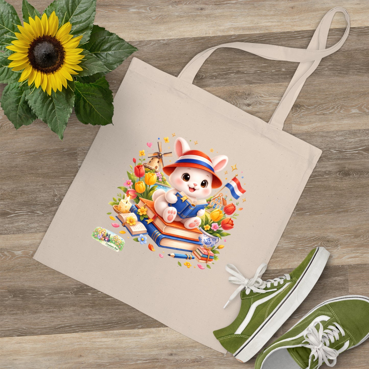 Canvas Tote Bag Maggie – Boeken liefhebber Tas | Creatieve Aap