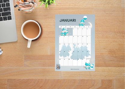 🧊❄️ PDF Download – Planner Set Januari 2026 | Winter Editie