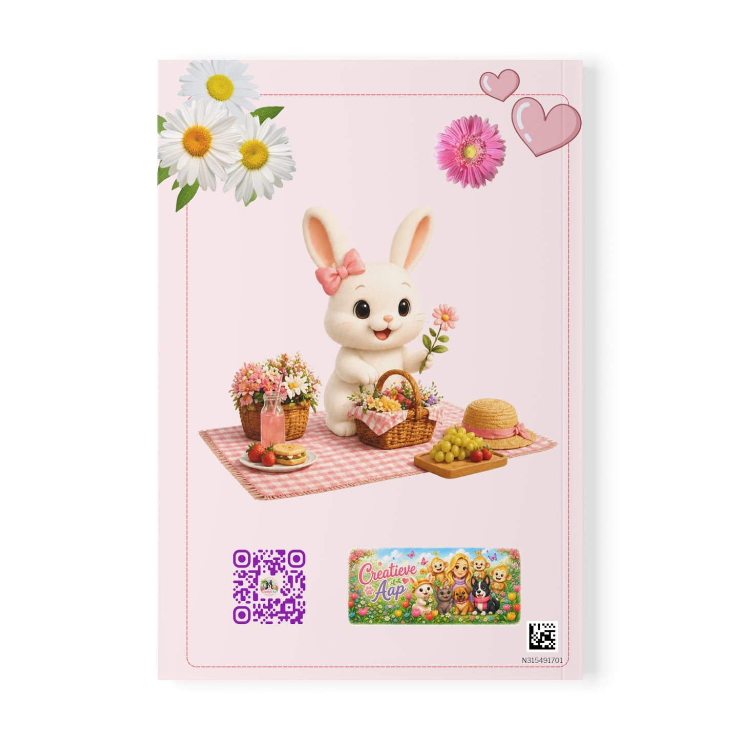 Maggie Daisy Days Notebook A5 | Bullet Journal | Dagboek | Konijnen Schrift | Creatieve Aap