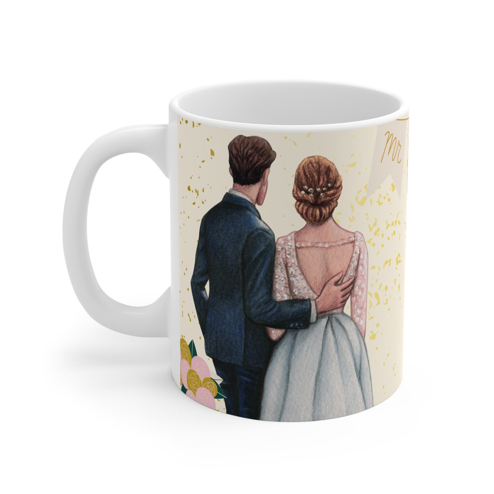 Mr. & Mrs. Trouw Mok – Romantisch Cadeau Printify