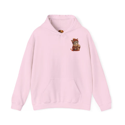 Shelby Reading Season Hoodie – Unisex Cozy Herfst Hoodie | Katten Hoodie | Gildan 18500