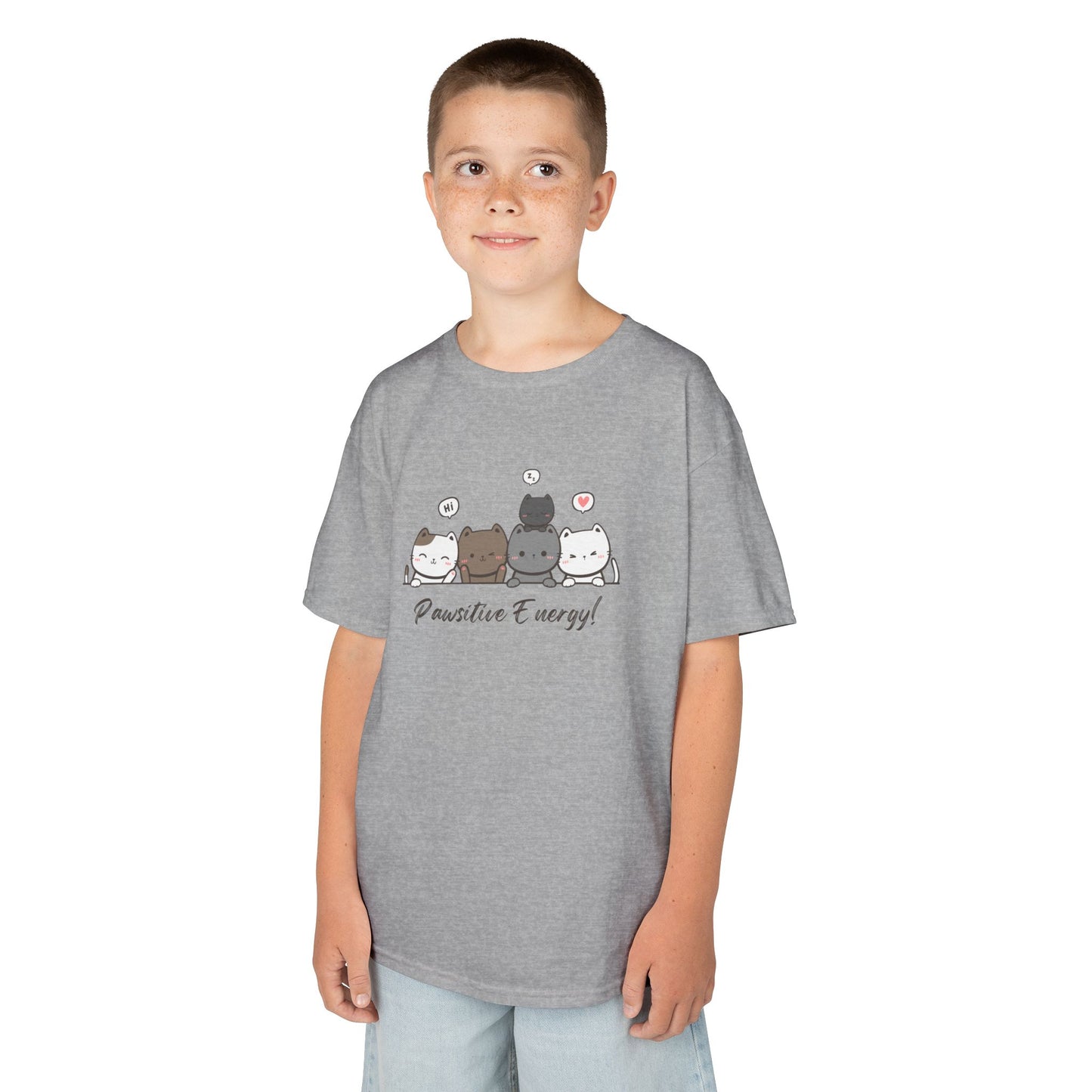 Kinder T-shirt – Pawsitive Energy!