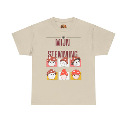 Mijn Stemming Herfst T-Shirt – Unisex Funny Paddenstoel Shirt | Enkelzijdig Bedrukt | Gildan 5000