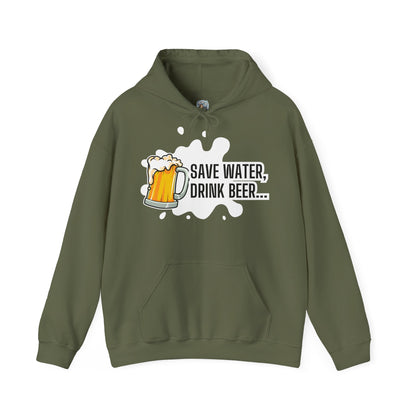 Unisex Heavy Blend™ Hooded Sweatshirt – Save Water, Drink Beer Hoodie